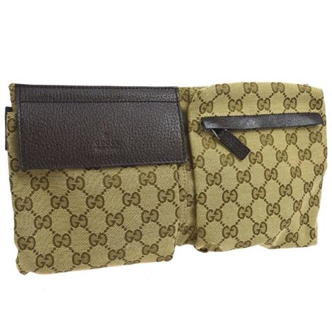 gucci bum bag canvas celebrity|gucci canvas bag.